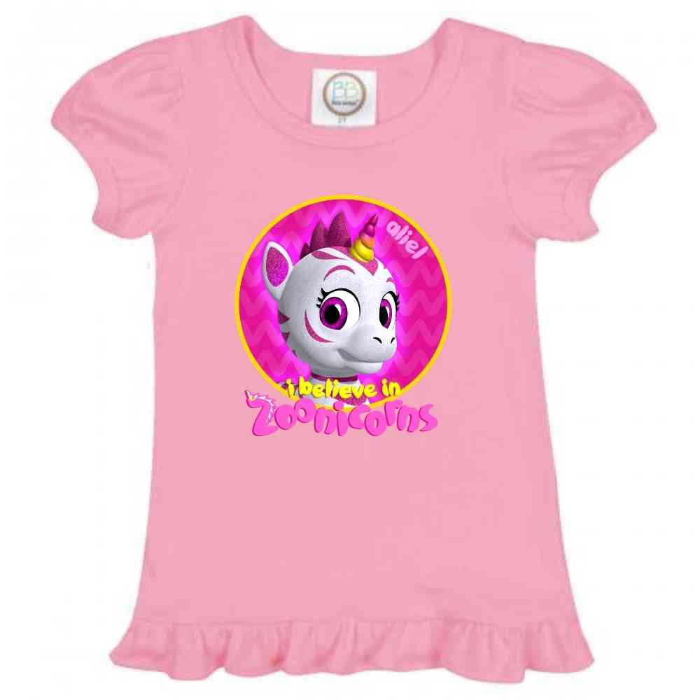 I Believe In Zoonicorns, Aliel, Ruffle Girl's Tee