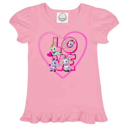 LOVE Zoonicorn, Ruffle Girl's Tee