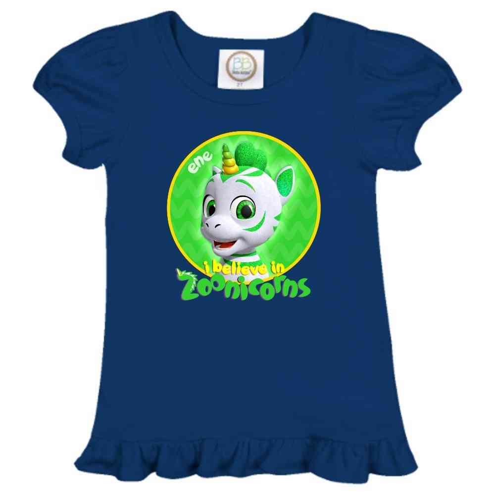 I Believe In Zoonicorns, Ene, Ruffle Girl's Tee