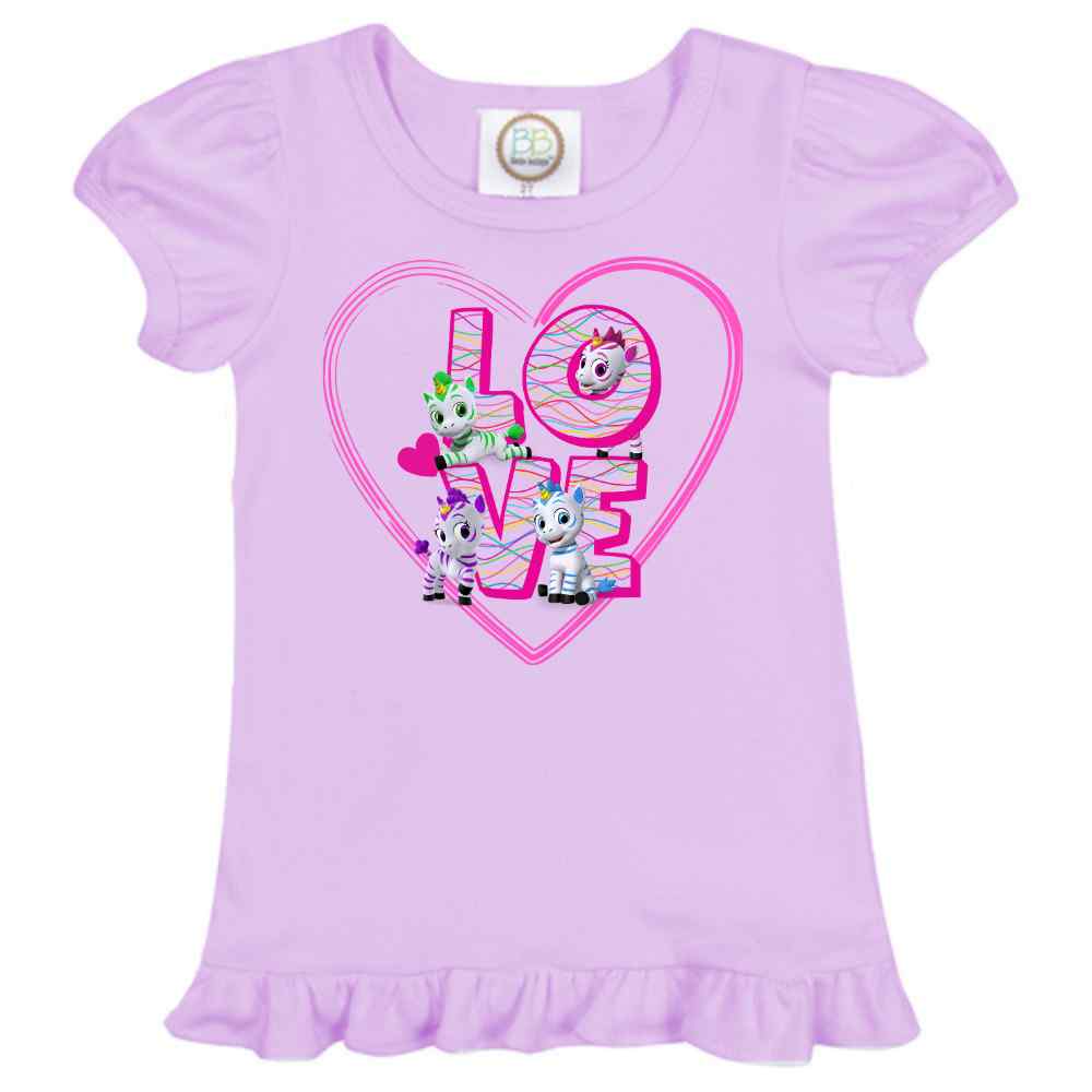 LOVE Zoonicorn, Ruffle Girl's Tee