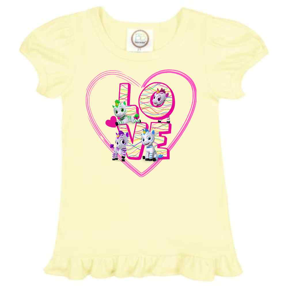 LOVE Zoonicorn, Ruffle Girl's Tee