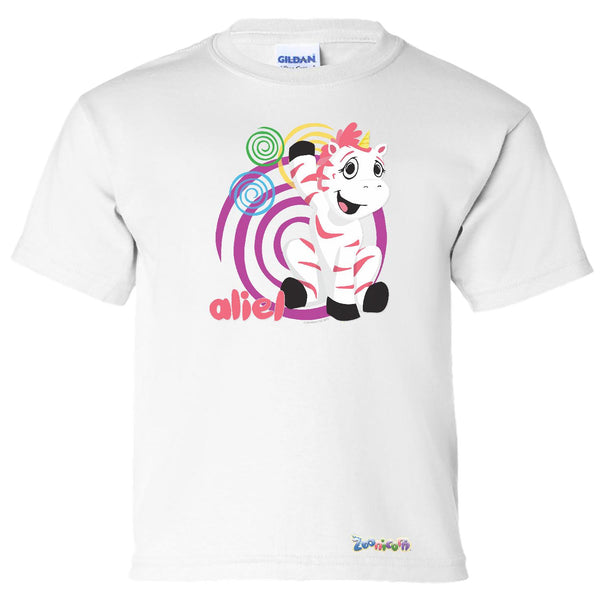 Aliel Swirl by Zoonicorn, Short Sleeve Youth T-Shirt