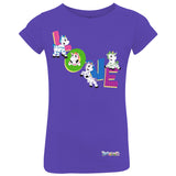 Zig Zag Love by Zoonicorn, Toddler Girls Fine Jersey T-Shirt