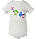 Zig Zag Love by Zoonicorn, Infant Short Sleeve Baby Rib Body Suit