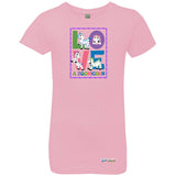 Love A Zoonicorn by Zoonicorn, Girls’ Princess Crew T-Shirt