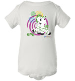 Ene Swirl by Zoonicorn, Infant Short Sleeve Baby Rib Body Suit