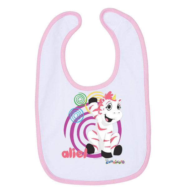 Aliel Swirl by Zoonicorn, Infant Contrast Trim Premium Jersey Bib
