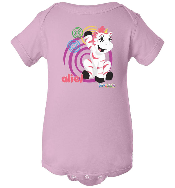 Aliel Swirl by Zoonicorn, Infant Short Sleeve Baby Rib Body Suit