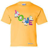Zig Zag Love by Zoonicorn, Short Sleeve Youth T-Shirt