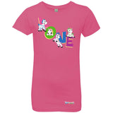 Zig Zag Love by Zoonicorn, Girls’ Princess Crew T-Shirt