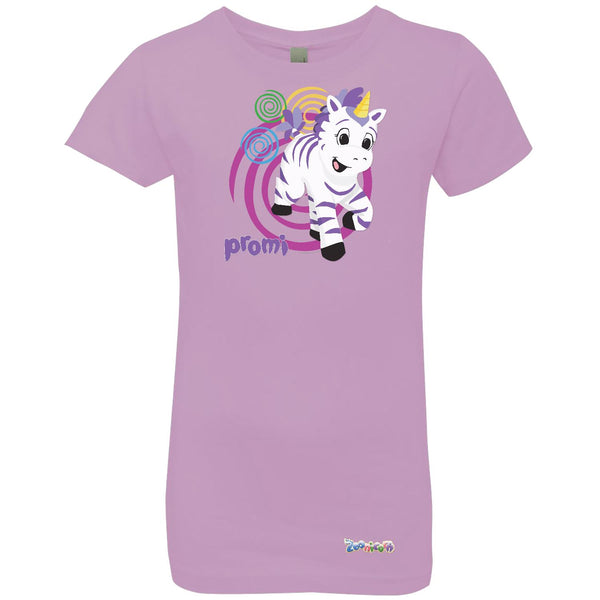 Promi Swirl by Zoonicorn, Girls’ Princess Crew T-Shirt
