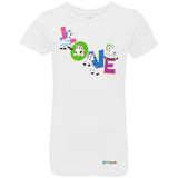 Zig Zag Love by Zoonicorn, Girls’ Princess Crew T-Shirt