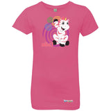 Aliel Swirl by Zoonicorn, Girls’ Princess Crew T-Shirt