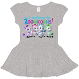 I Believe In Zoonicorns, Group, Toddler Dress