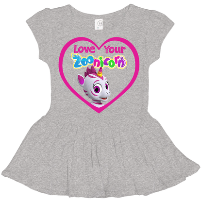 Love Your Zoonicorn, Aliel, Toddler Dress