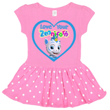 Love Your Zoonicorn, Valeo, Toddler Dress