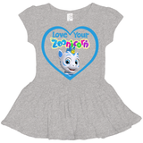 Love Your Zoonicorn, Valeo, Toddler Dress