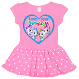 Love Your Zoonicorn, Group, Toddler Dress