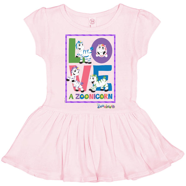 Love A Zoonicorn by Zoonicorn, Infant Baby Rib Dress