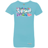 I Believe in Zoonicorns by Zoonicorn, Girls’ Princess Crew T-Shirt