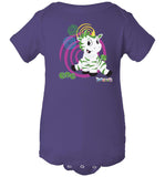 Ene Swirl by Zoonicorn, Infant Short Sleeve Baby Rib Body Suit