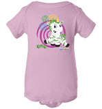 Ene Swirl by Zoonicorn, Infant Short Sleeve Baby Rib Body Suit