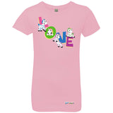 Zig Zag Love by Zoonicorn, Girls’ Princess Crew T-Shirt