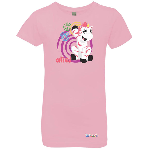 Aliel Swirl by Zoonicorn, Girls’ Princess Crew T-Shirt