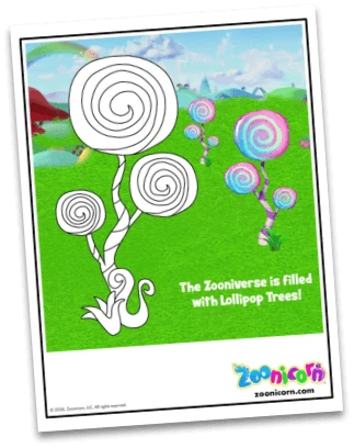 Lollipop Tree activity sheet preview