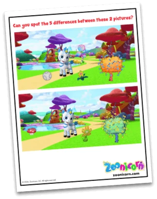Can You Spot the Differences? activity sheet preview